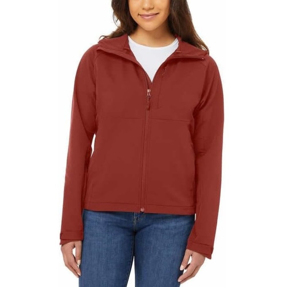 NWT Kirkland Signature Women's Water Wind Resistant Hooded Jacket 2XL $65 EE121